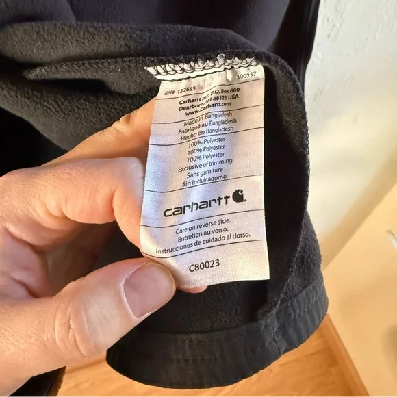 Carhartt Rugged Flex Bonded Fleece Scrub Jacket Size 2XL Black NWOT - Picture 6 of 8